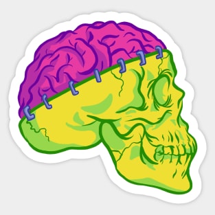 Brain Staple Sticker